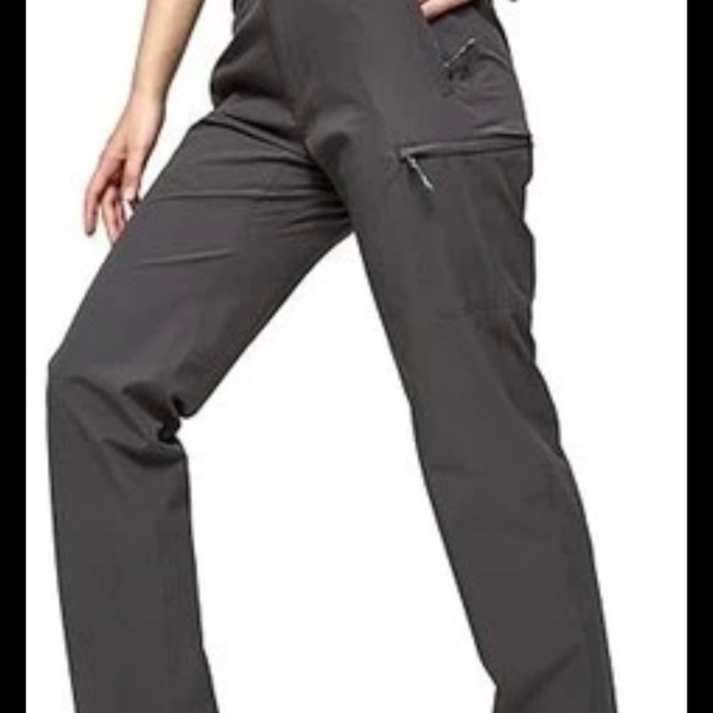 MIER Women's Quick Dry Cargo Pants 16 Gray Hiking Outdoor Lightweight Stretch
